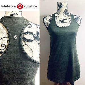 Lululemon Cool Tank Racerback in Dark Camo. Size 8. Excellent Condition.
